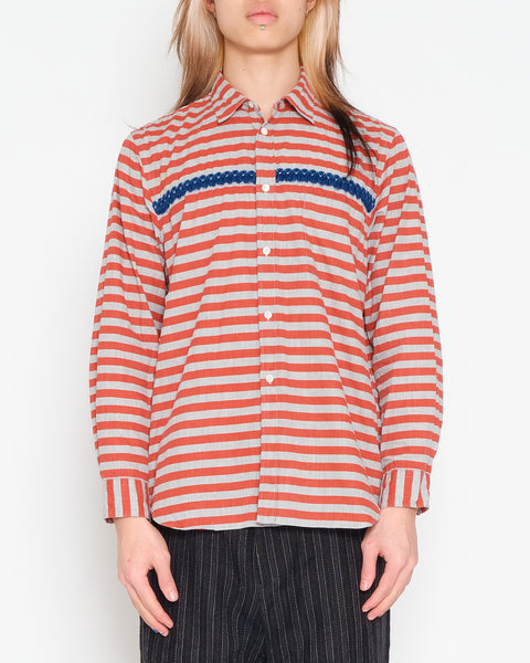 COMME des GARÇONS HOMME PLUS stripey knit detail shirt