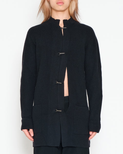 Yohji Yamamoto Pour Homme hook and eye cardigan
