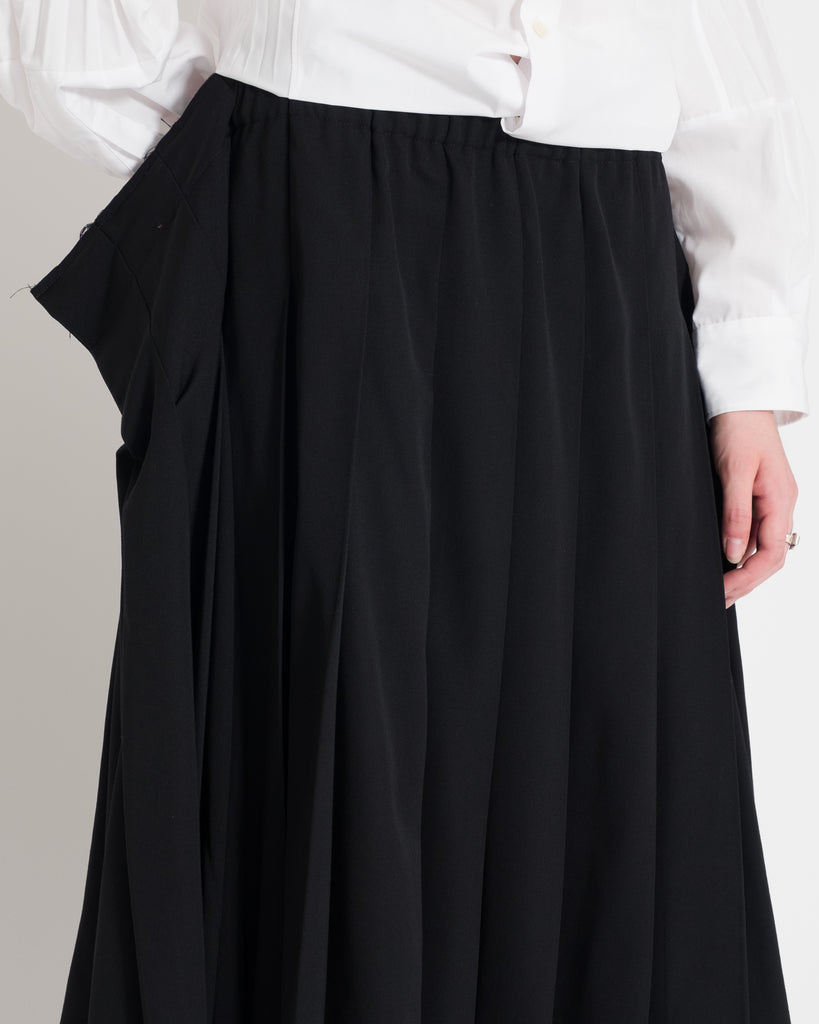 Comme Des Garçons Asymmetric Flat Pleat Skirt main image 1