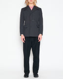 COMME des GARÇONS HOMME PLUS stiff stripe double breast jacket