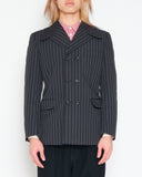 COMME des GARÇONS HOMME PLUS stiff stripe double breast jacket