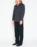 COMME des GARÇONS HOMME PLUS stiff stripe double breast jacket
