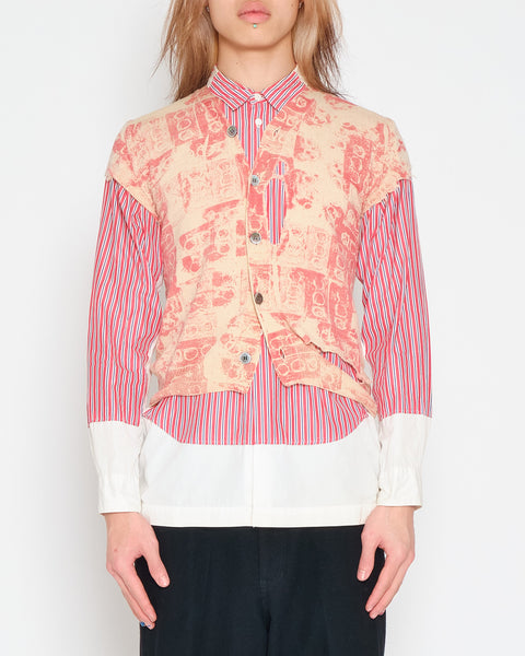 COMME des GARÇONS HOMME PLUS costiff destroyed cardigan