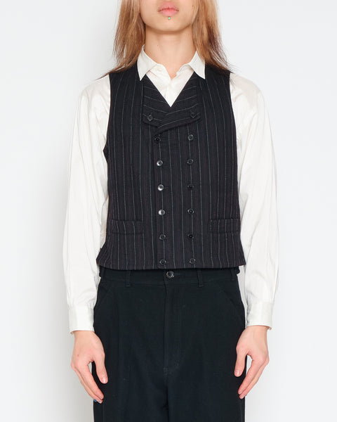Yohji Yamamoto Pour Homme gentleman striped vest