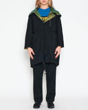 Issey Miyake quilted beatle coat