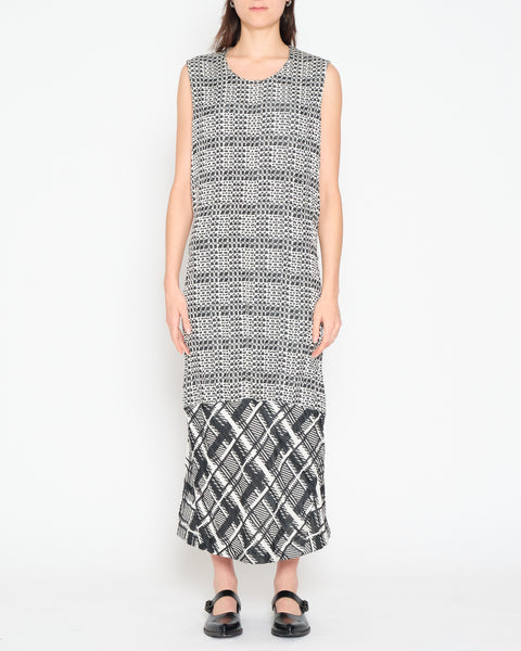 COMME des GARÇONS abstract houndstooth dress