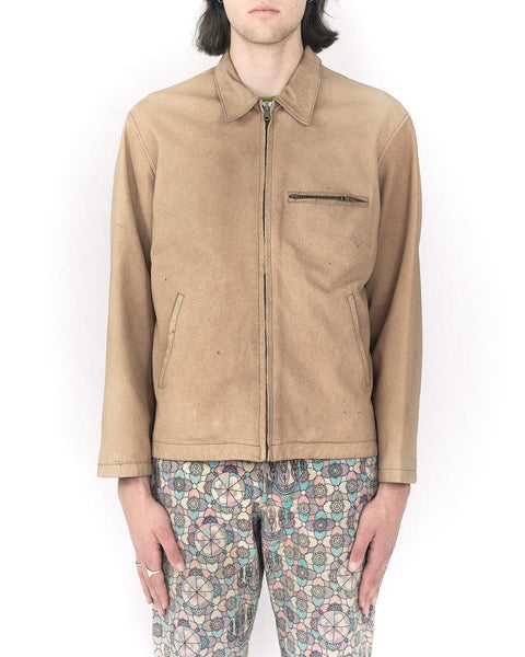 Yohji Yamamoto Ys distressed leather jacket