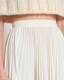 COMME des GARÇONS cream pleated skirt