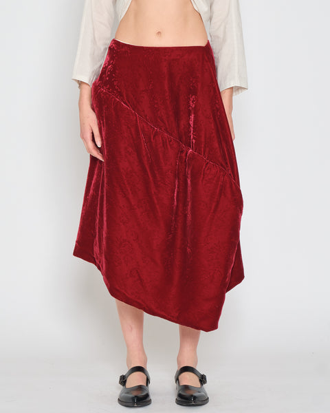 COMME des GARÇONS velvet brocade skirt