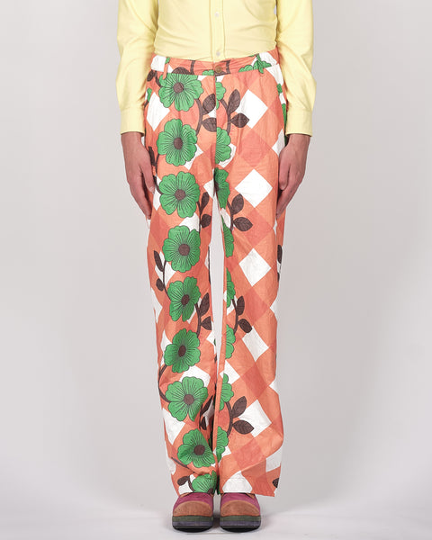 Walter van Beirendonck tyvek floral trousers