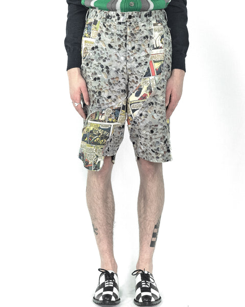 COMME des GARÇONS HOMME PLUS kitsch splice shorts