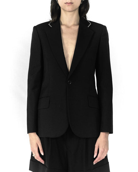 JUNYA WATANABE COMME des GARÇONS rhinestone trim blazer