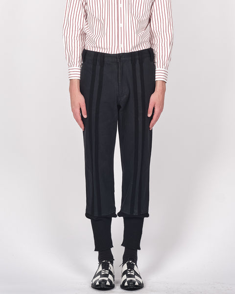 Yohji Yamamoto Pour Homme knitted hem trousers