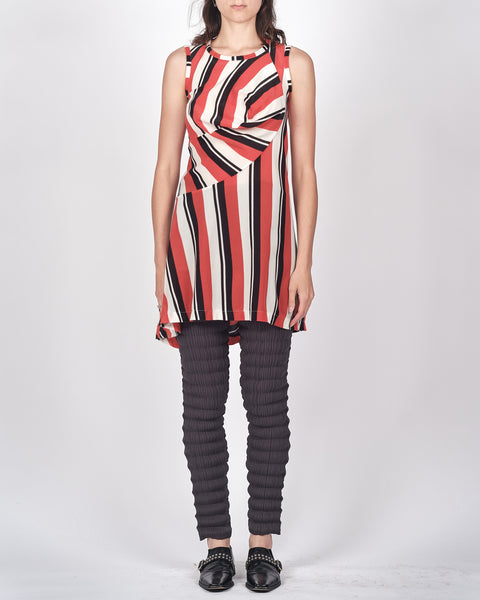 COMME DES GARÇONS twisted stripe mini dress