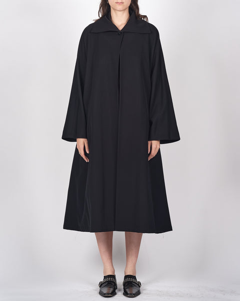 Yohji Yamamoto wool gabardine A-Line cloak
