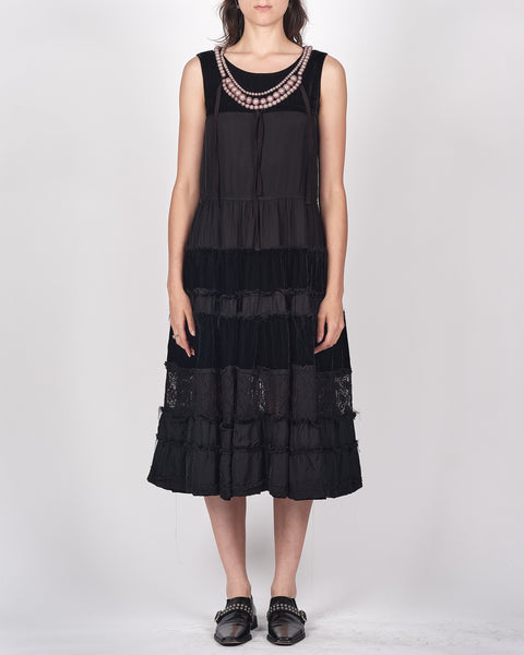 COMME des GARÇONS TAO lustrous pearl necklace dress
