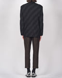 Yohji Yamamoto Pour Homme glitter thread trousers