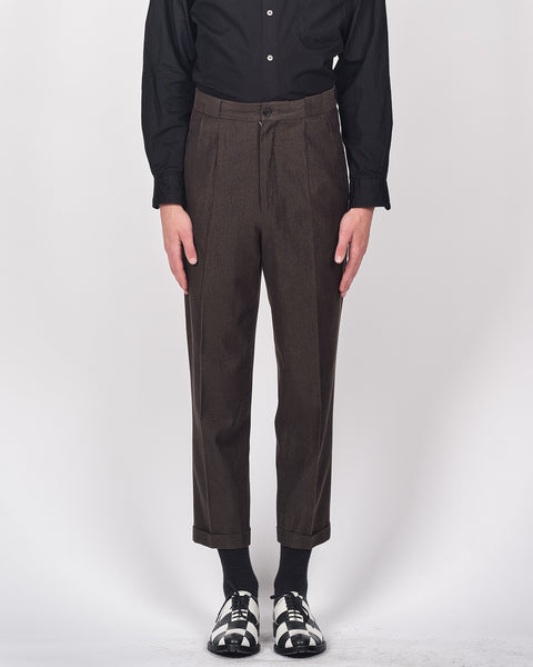 Yohji Yamamoto Pour Homme glitter thread trousers