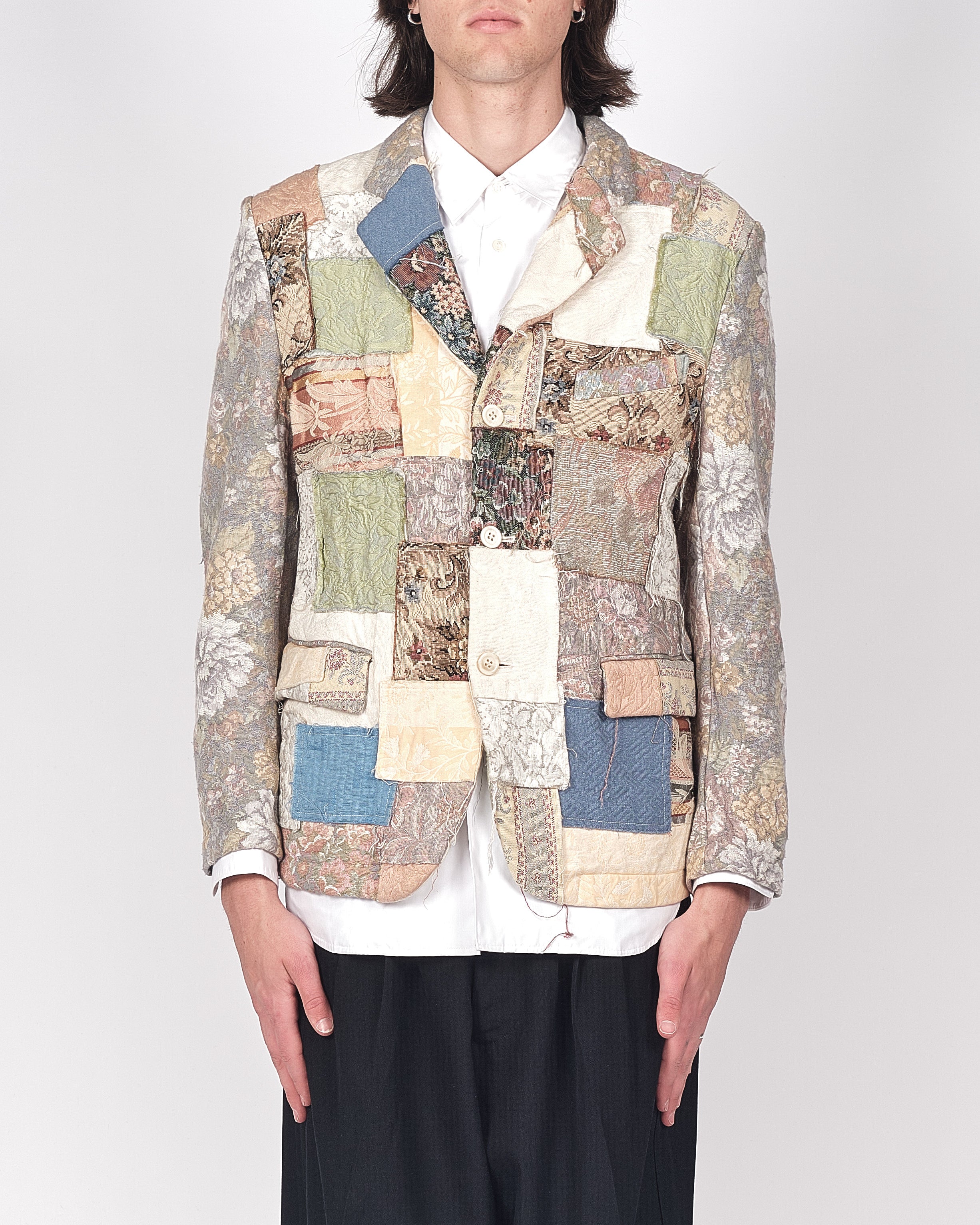 【COMMEdesGARCONS】復刻 CROSS STITCH COAT S Comme Des Garcons Floral Print Coat - Size S