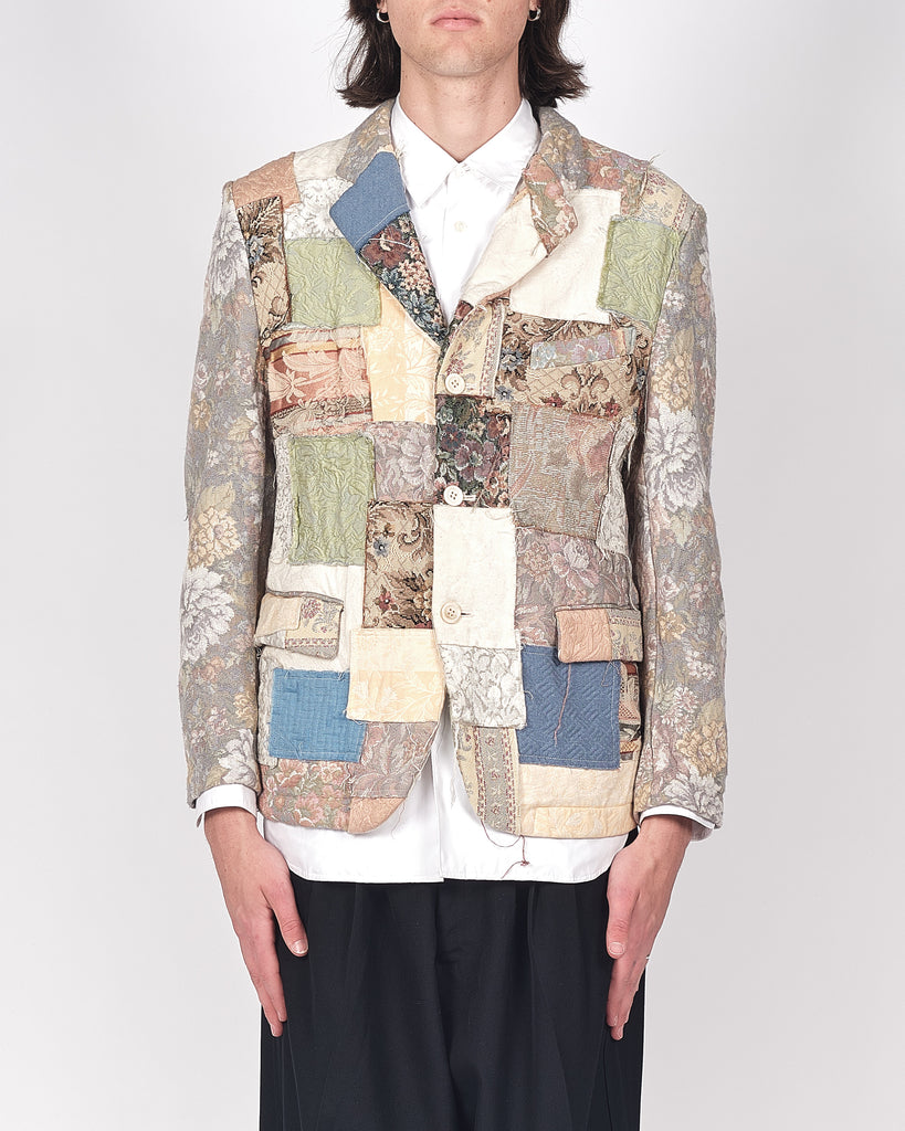 COMME des GARÇONS HOMME PLUS patchwork tapestry jacket