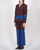 ISSEY MIYAKE colour block suit