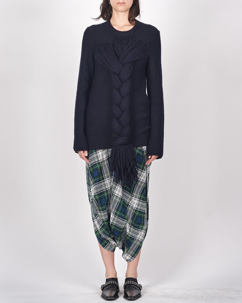 COMME des GARÇONS yarn oversized braid jumper