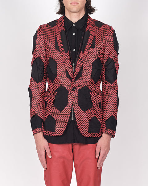 COMME des GARÇONS HOMME PLUS cut-out sharp blazer