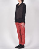 COMME des GARÇONS HOMME PLUS slim vinyl trousers