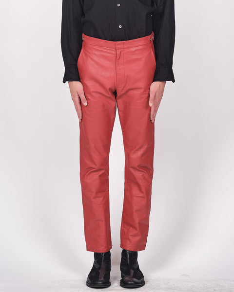 COMME des GARÇONS HOMME PLUS slim vinyl trousers