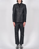 COMME des GARÇONS HOMME PLUS perforated leather stack suit
