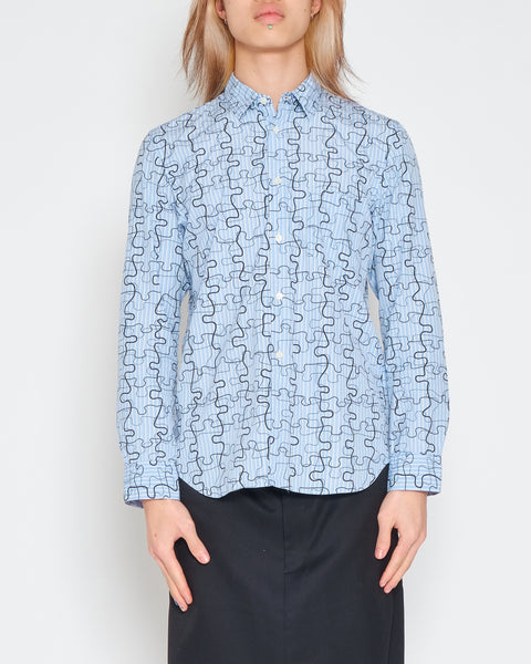 COMME des GARÇONS SHIRT squiggly puzzle shirt