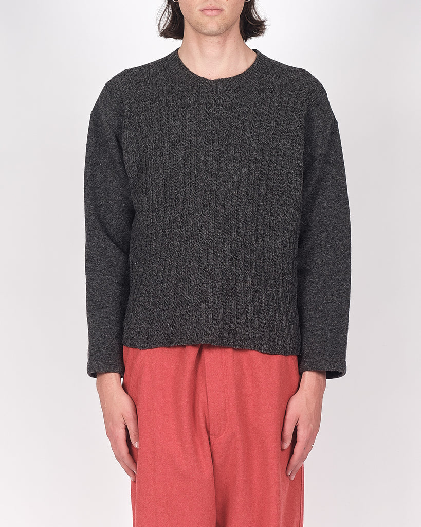 COMME des GARÇONS HOMME cropped knit sweater