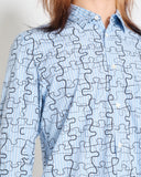 COMME des GARÇONS SHIRT squiggly puzzle shirt