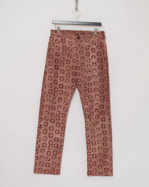 COMME des GARÇONS painted suede pants