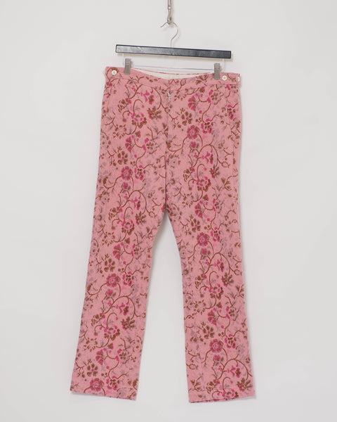 COMME des GARÇONS Homme Plus cherry blossom tapestry trousers