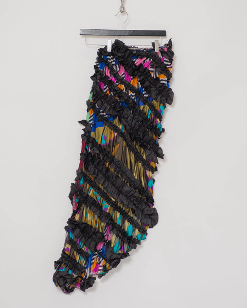 COMME des GARÇONS ruffle scarf twist skirt