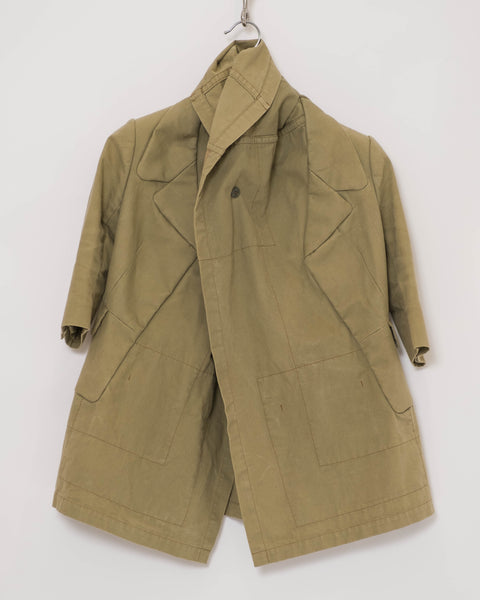COMME des GARÇONS military trompe l'oeil coat