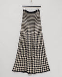 Yohji Yamamoto houndstooth knit skirt