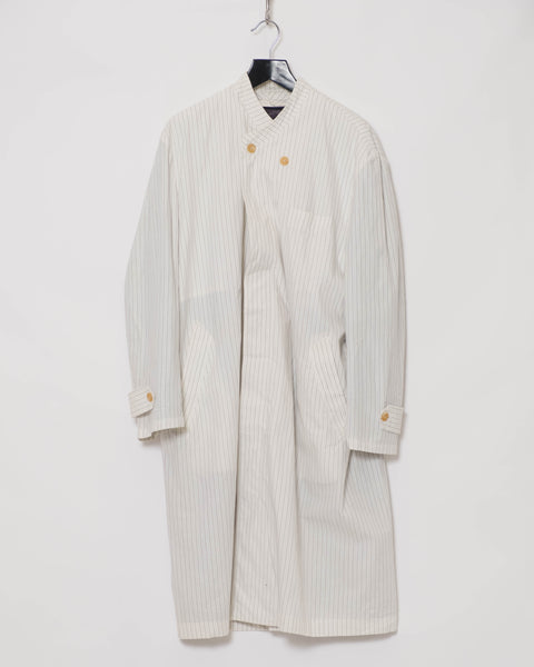 Yohji Yamamoto Pour Homme reversible pinstripe coat