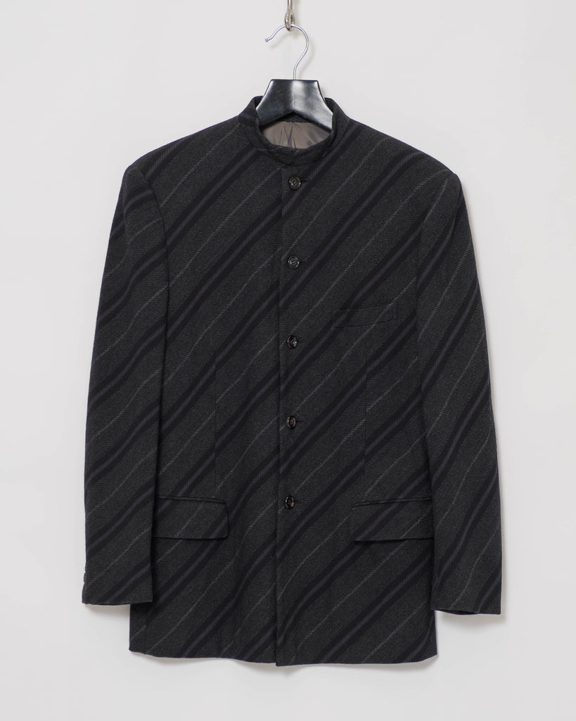 COMME des GARÇONS Homme Plus bias stripe jacket