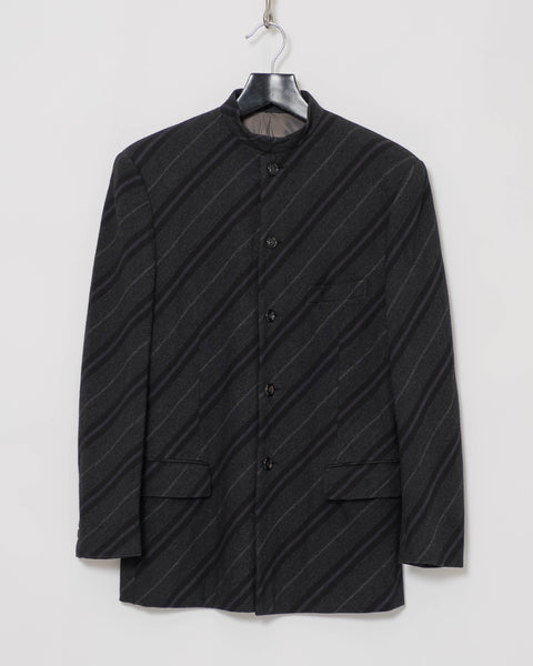 COMME des GARÇONS Homme Plus bias stripe jacket