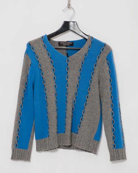 COMME des GARÇONS Homme Plus striped link knit
