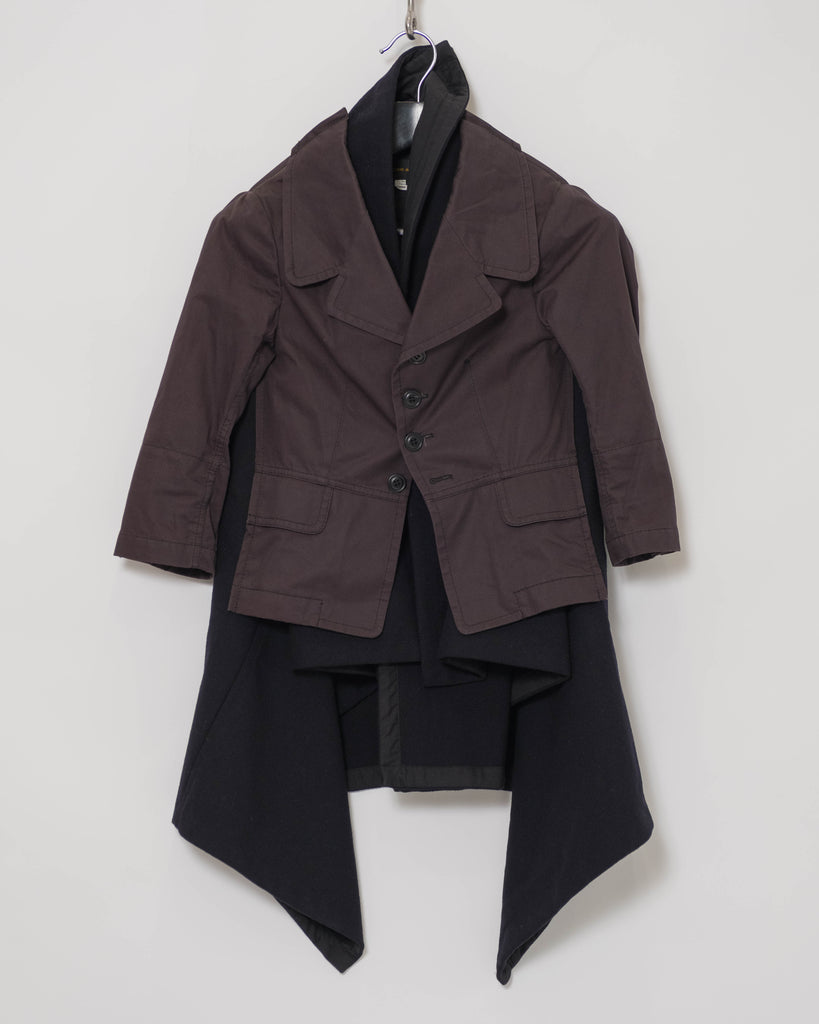COMME des GARÇONS blanket illusion jacket