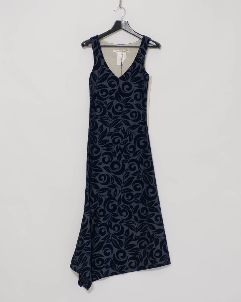 COMME des GARÇONS flocked floral dress