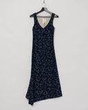 COMME des GARÇONS flocked floral dress