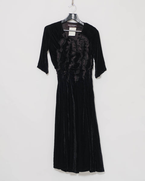 JUNYA WATANABE ruptured velvet dress