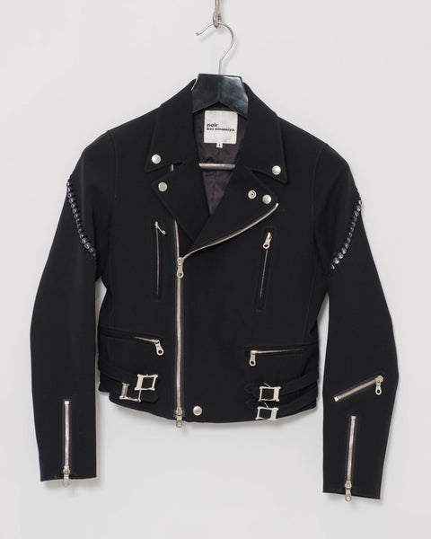 noir kei ninomiya marbles biker jacket
