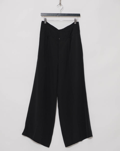 YOHJI YAMAMOTO silk wide leg pants