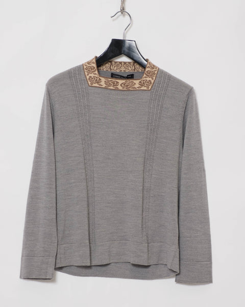 COMME des GARÇONS Homme Plus rose motif knit