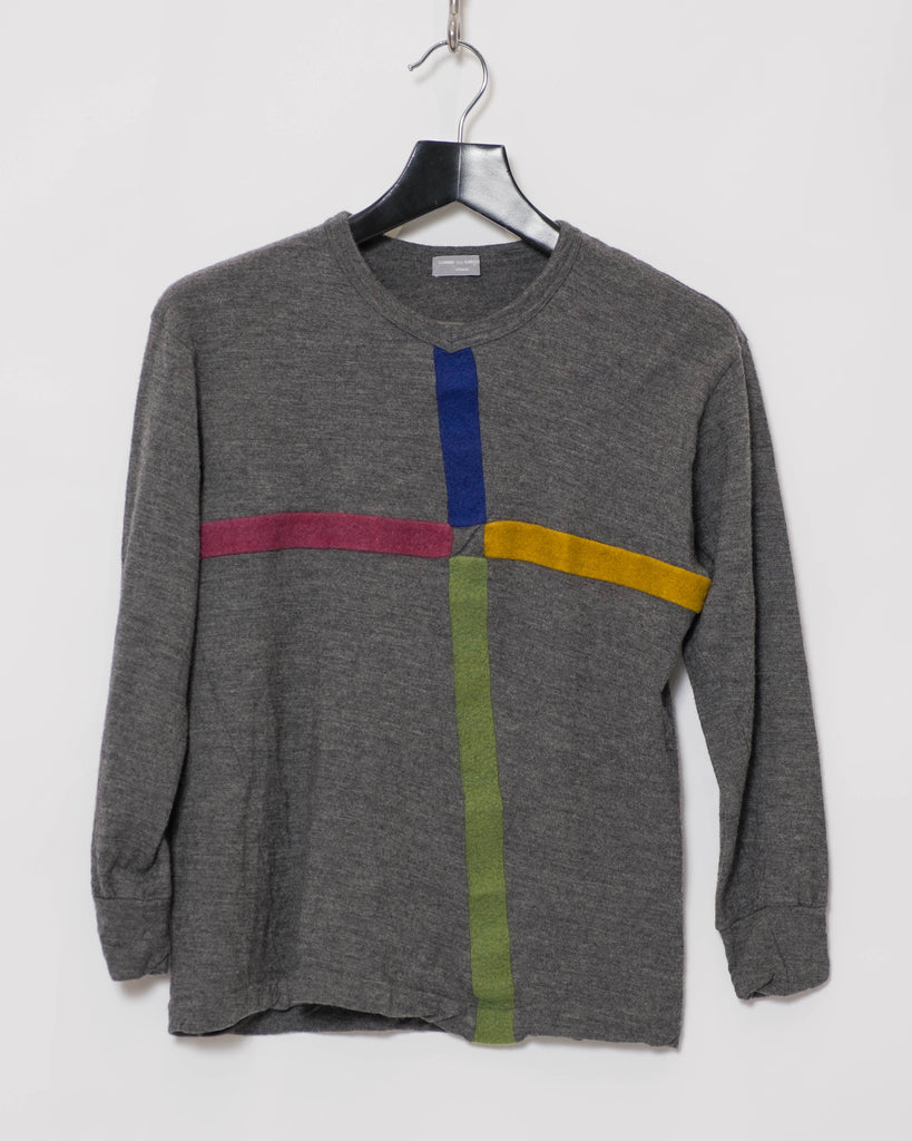 COMME des GARÇONS Homme colour cross knit